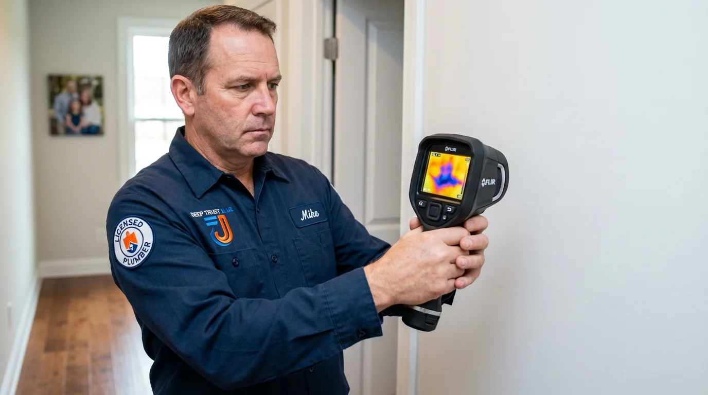 Thermal imaging leak detection by Johns Plumbing LLC in Federalsburg